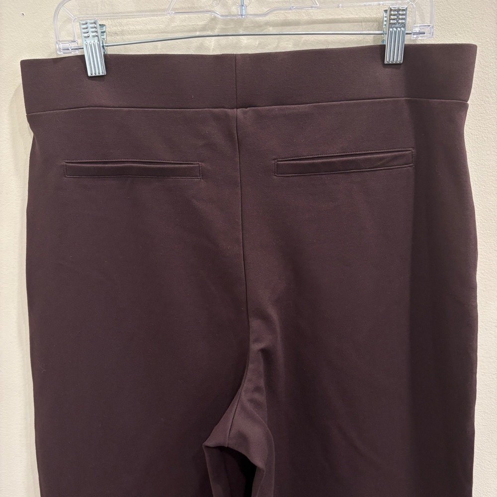 Quince Ultra-Stretch Ponte Wide Leg Pants Espresso Brown XL Minimalist Work New - Picture 6 of 8